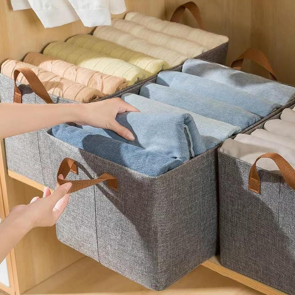 Flexi Fold Large Cloth Basket (Pack of 2)