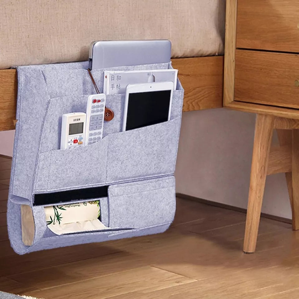 Multi Pocket Storage Organizer, Bedside Sundries Storage Bag